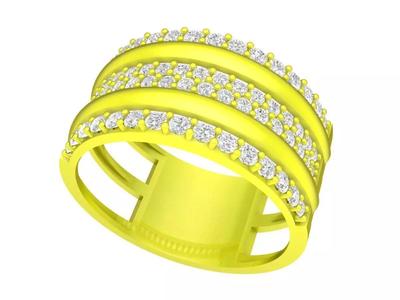 6915 Luxury Diamond Women Band Ring