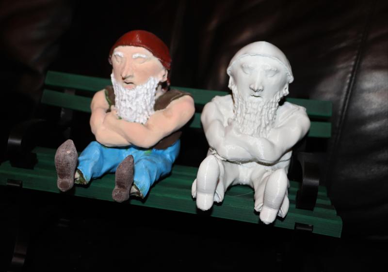 Garden gnome taking a nap