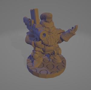 Space Dwarf With Rocket Launcher