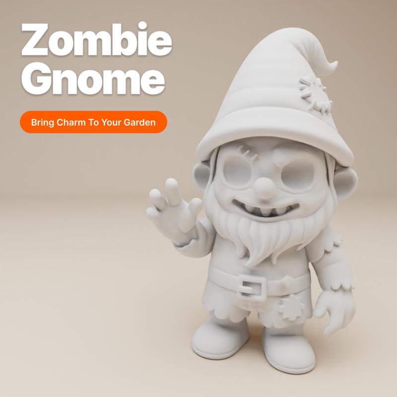 Zombie Gnome – Halloween 3D Printable Figurine