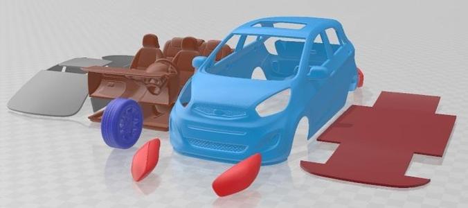 Kia Picanto 2012 Printable Car