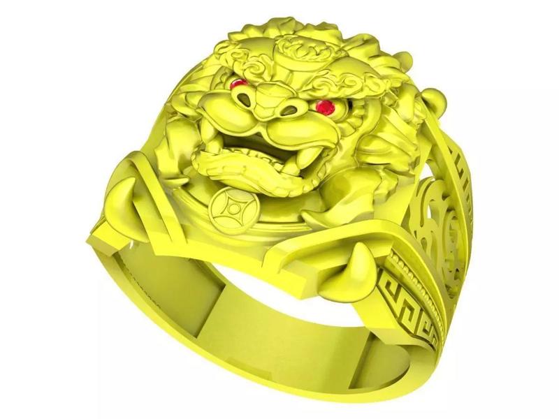 Chinese Unicorn Men Ring 7624A