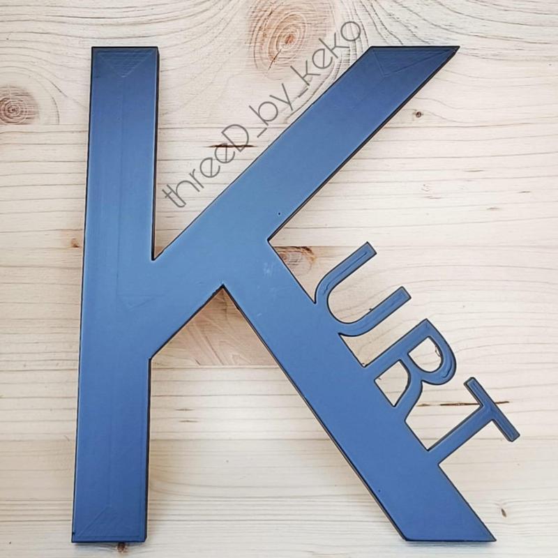 KURT - SIGN - NAMEPLATE
