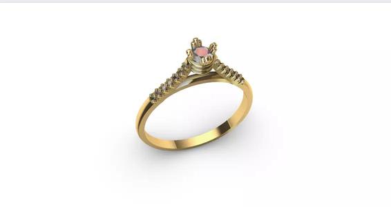 Anillo solitario para dama-mujer -v-