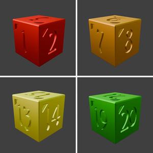 Wound counter dices set (10mm)