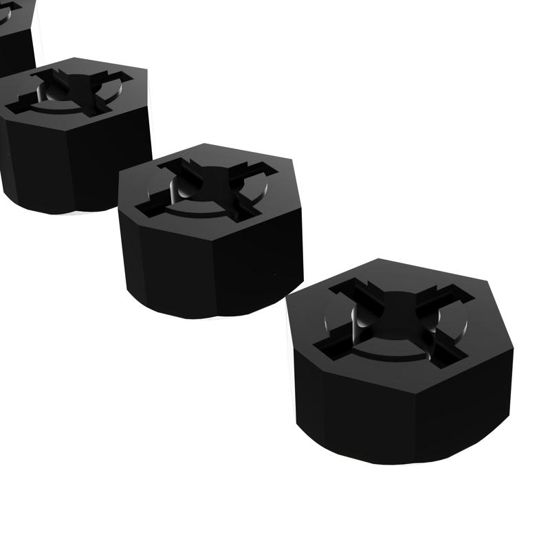 Tamiya Spare Parts Wheel Driver 12mm - 0 to 10 mm offset in 1 mm steps - 3D-printed set for RC cars