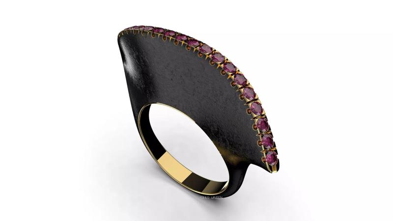 3D model Twist Plate Ring-CL