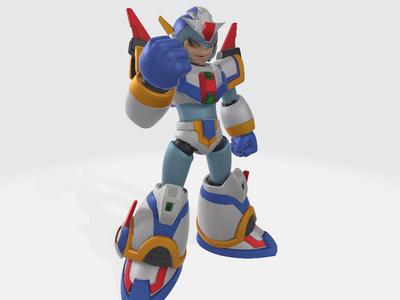 Mega Man X Force Armor Pose 4