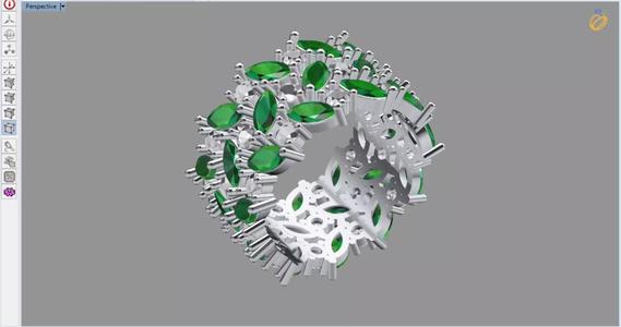 royal  eternity jewelry ring with round and marquise diamonds