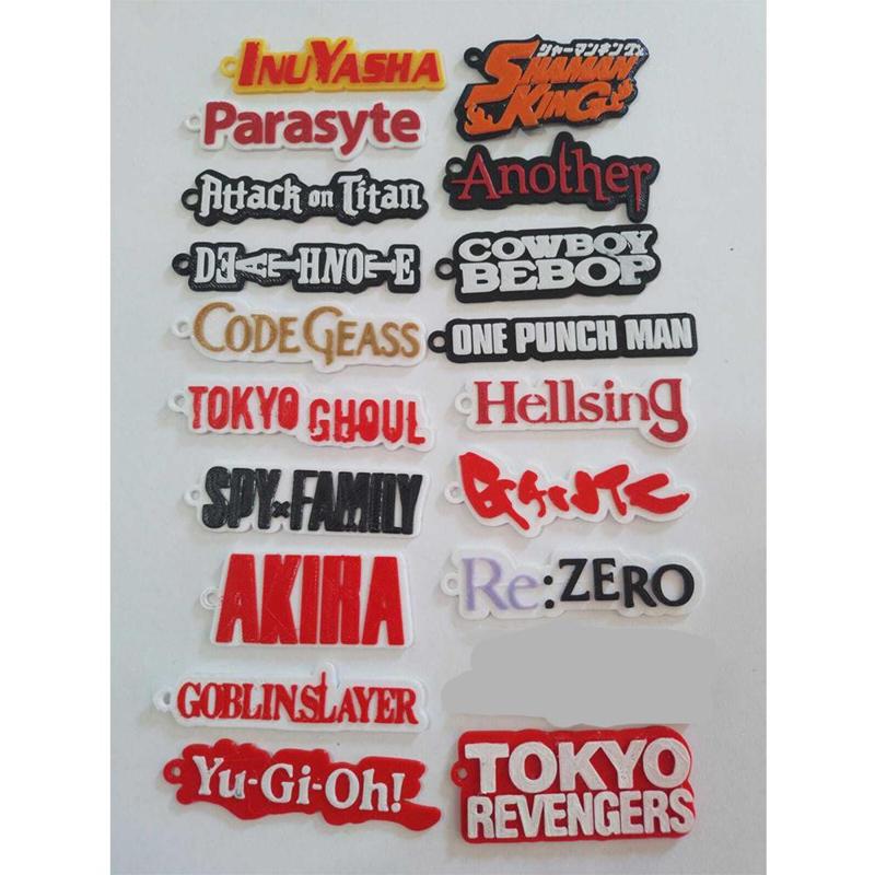 pack of 35 anime keychains