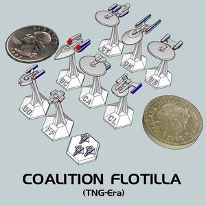 MicroFleet TNG-Era Coalition Flotilla Starship Pack