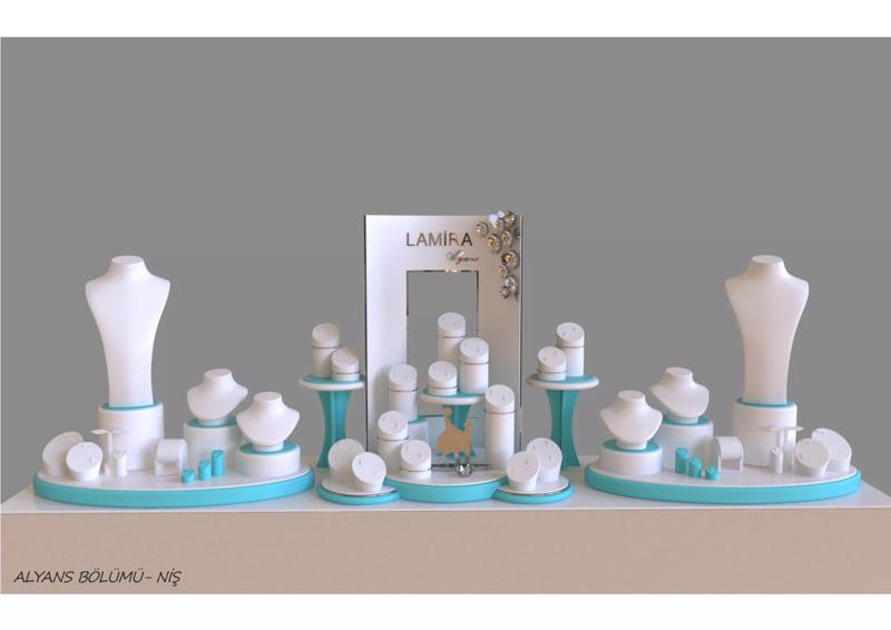 lamira jewelry display wedding concept