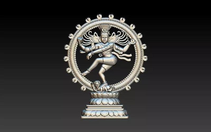 Shiva Nataraja Lord  dancing Stance 3D Sculpture Statue