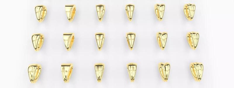 Collection 36 Bails for Goldsmiths Pendants