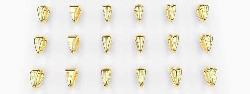 Collection 36 Bails for Goldsmiths Pendants