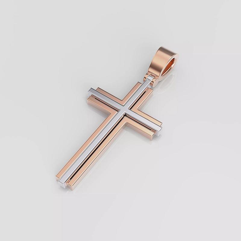 Cross gold pendant
