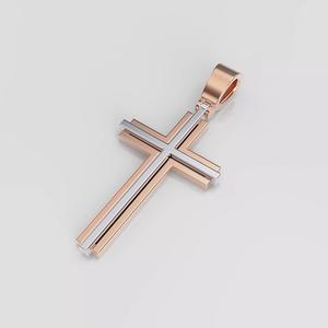 Cross gold pendant