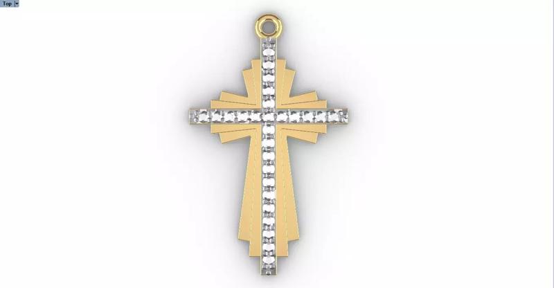 CROSS DIAMOND PENDANT