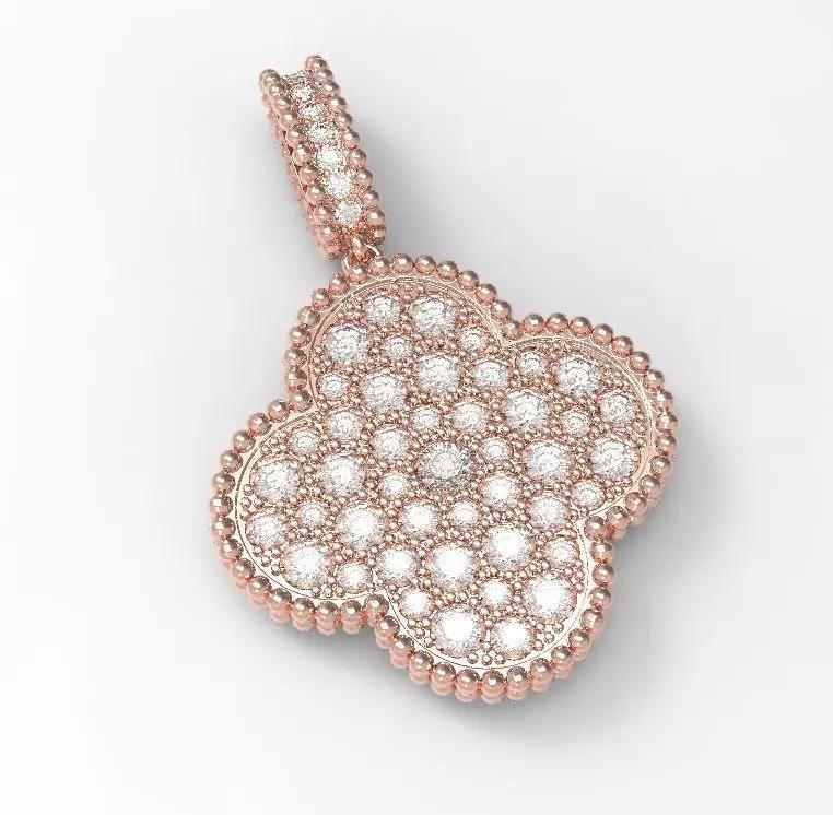 Clover diamond pendant nice design