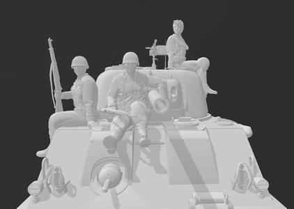 ww2 us inf. Tank Riders