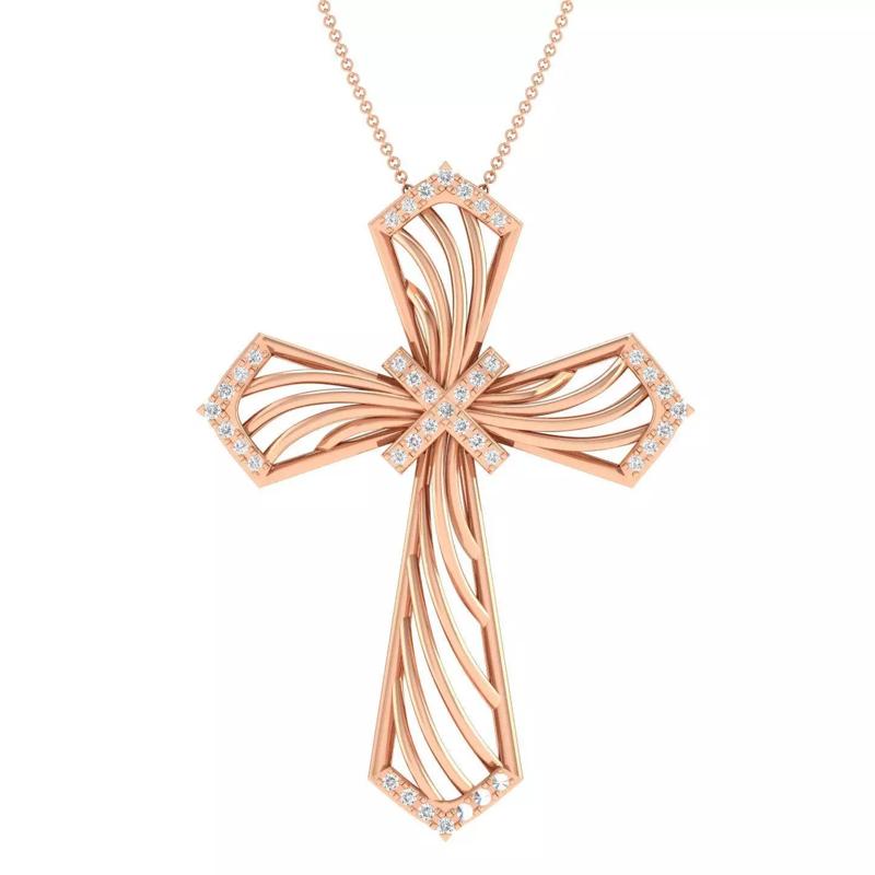 cross pendant 3dm stl jcd render details