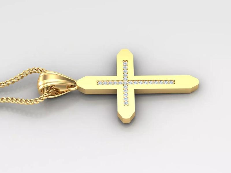 Cross Light Gold 4CP014 3DM STL