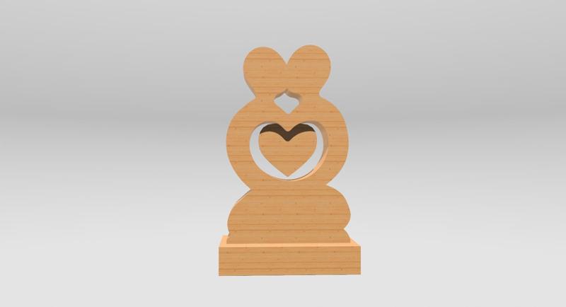 Man Woman Kiss Sculpture, Love Statue, Forever Eternal Infinite Love Couple In Love, Couple Abstract Statue