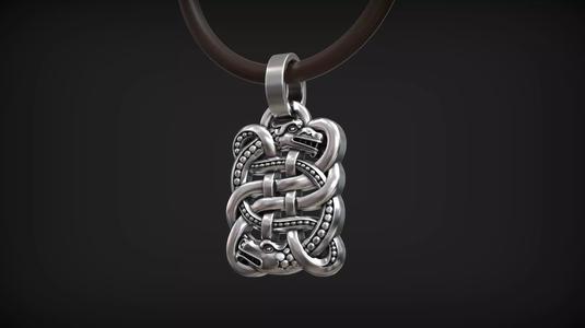 Celtic Dragon Knot Traditional Ornament Pendant