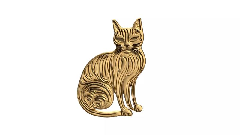 Cat pendant 06
