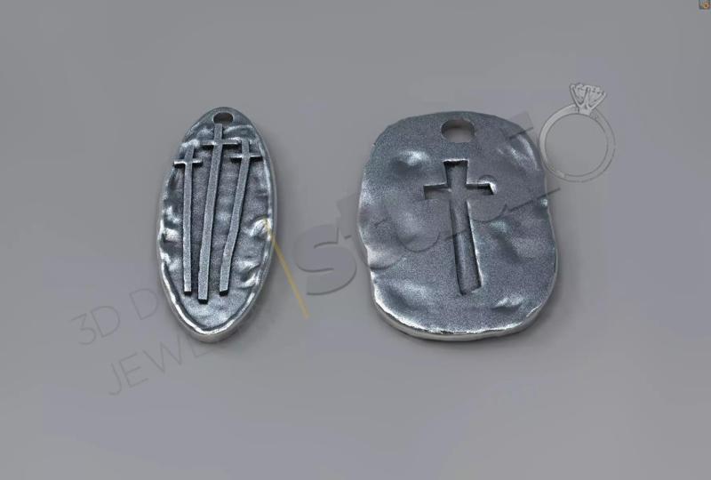 Christian special with crosses pendnat 3d model