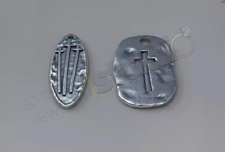 Christian special with crosses pendnat 3d model