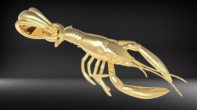Crawfish Pendant Jewelry