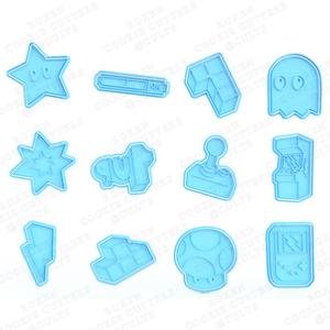 Retro Gaming cookie cutter set of 12