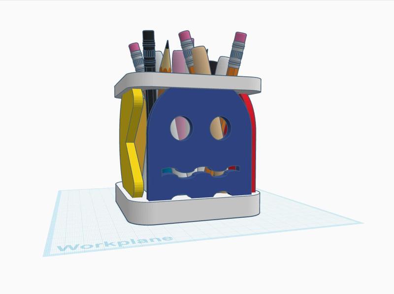 Pac-man pen holder