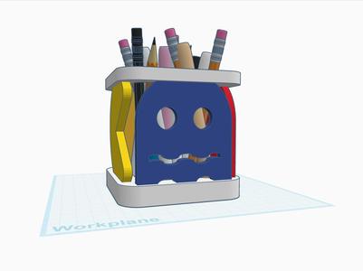 Pac-man pen holder