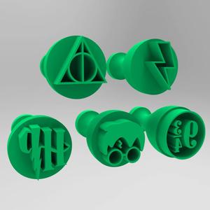 STAMPS AND MARKER FOR BRIGADEIROS - HARRY POTTER