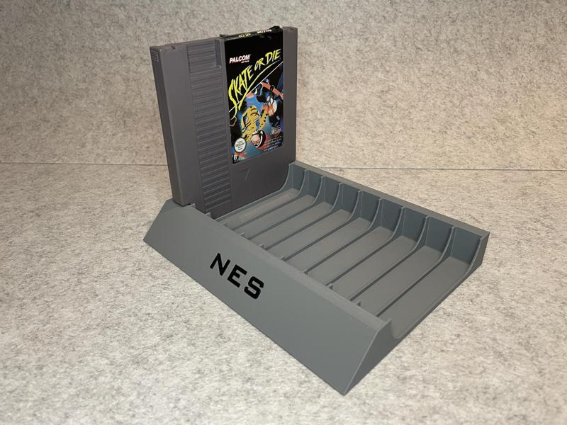 Games stand holder for 10 cartridges Nintendo NES (8-bit)