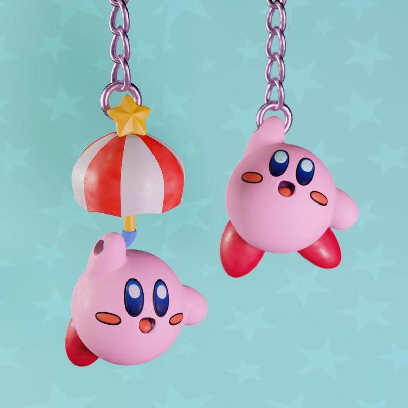 Kirby hanging + umbrella ornament