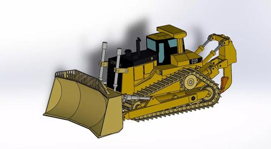 Caterpillar D11 Bulldozer 3D Model
