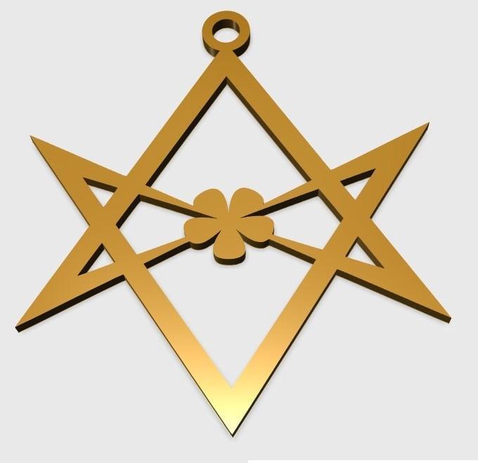 Unicursal Hexagram Pendant