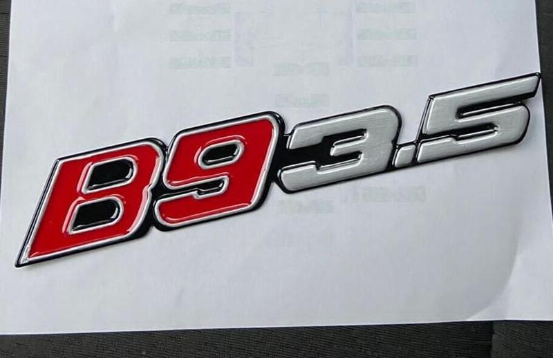 BMW ALPINA B9 3.5 REAR EMBLEM