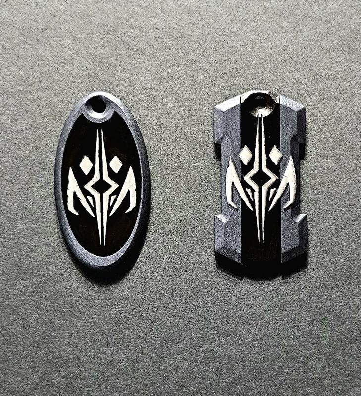 ahsoka tano /rex  pendant and dog tag