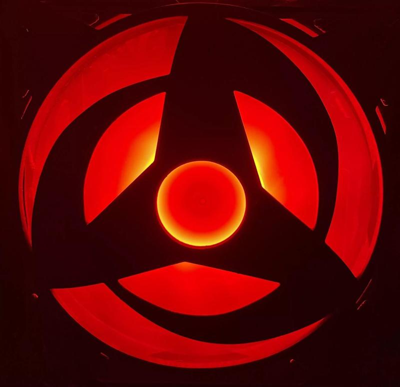 Kakashi Obito Mangekyou Sharingan PC Fan Case