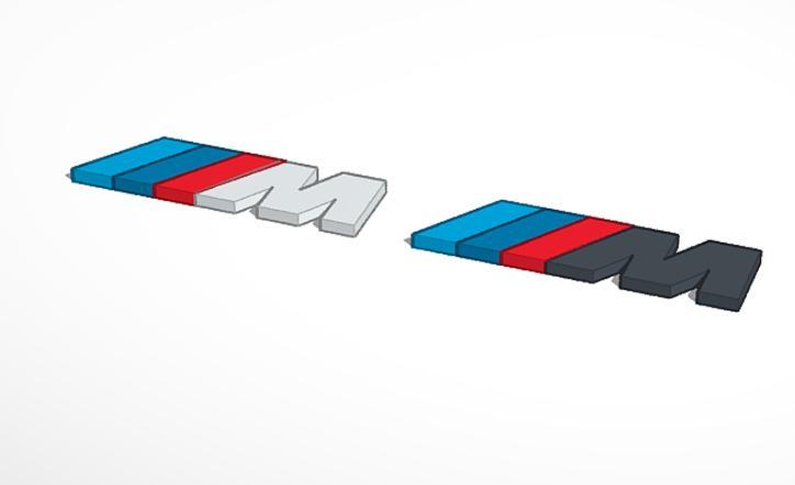 BMW M-Motorsport Logo with Color