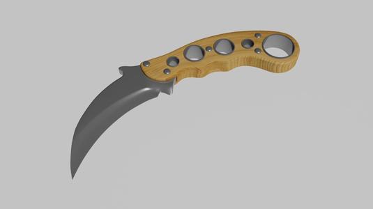 Karambit Knife 3D Model