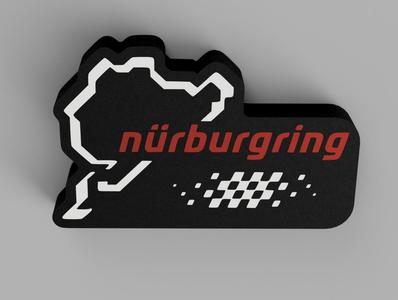 CIRCUIT NURBURGRING LIGHT BOX, LED LAMP