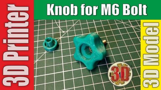 Knob for M6 Bolt (Nut)
