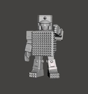 FAN ART Golden Warrior Gold Lightan RETRO SOFUBI STYLE