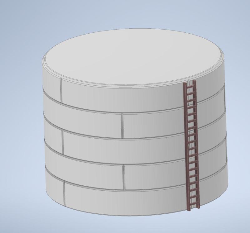 Cold war Oil tank 15mm scale 1/100 Yankee