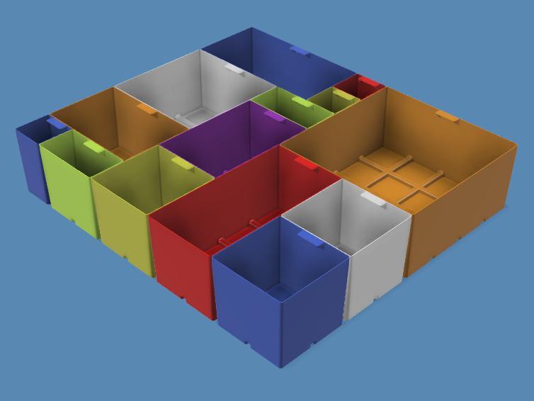 Drawer organiser box kit